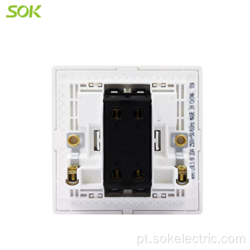 Interruptor de pólo duplo 20A250V com interruptores elétricos de néon